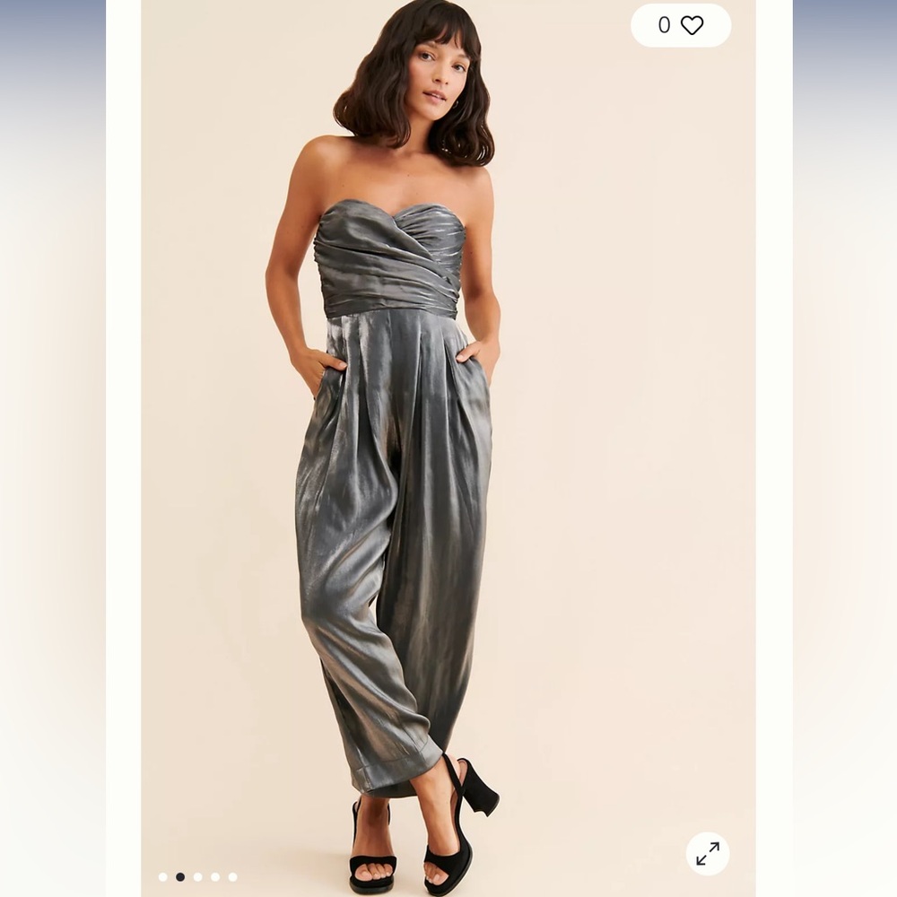 Strapless Shine Jumpsuit